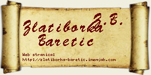 Zlatiborka Baretić vizit kartica